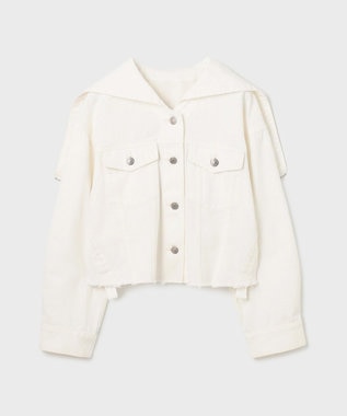 GRACE CONTINENTAL フードジップデニムジャケット キナリ