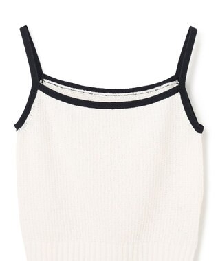 GRACE CONTINENTAL / グレースコンチネンタル シャギーバイカラーニットノースリーブ シャギーバイカラーニットノースリーブ / GRACE CONTINENTAL