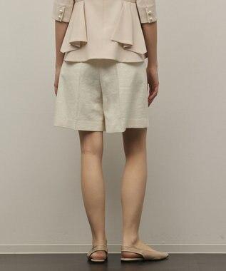 GRACE CONTINENTAL ツイードタックショートパンツ キナリ