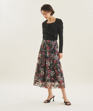 ボタニカルプリント刺繍スカート / GRACE CONTINENTAL | GRACE  