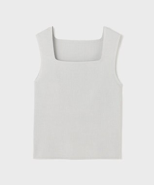 GRACE CONTINENTAL ブライトニットノースリーブ グレー