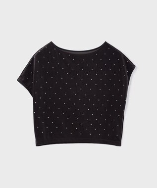 GRACE CONTINENTAL ベロアルーズカットトップ グレー