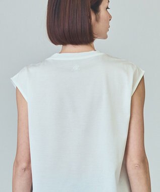 GRACE CONTINENTAL バックロゴ刺繍ノースリーブ ホワイト