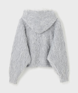 GRACE CONTINENTAL 起毛ニットパーカー グレー