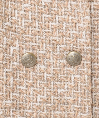 GRACE CONTINENTAL ツイードジレワンピース ベージュ