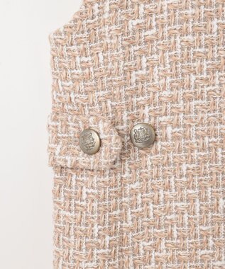 GRACE CONTINENTAL ツイードジレワンピース ベージュ