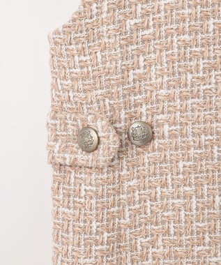 GRACE CONTINENTAL ツイードジレワンピース ベージュ