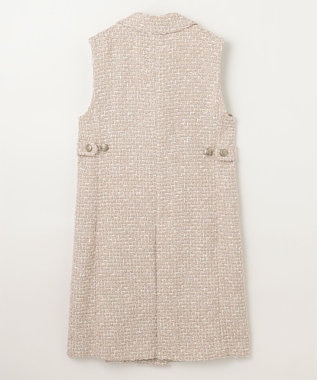 GRACE CONTINENTAL ツイードジレワンピース ベージュ
