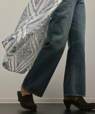 GRACE CONTINENTAL 刺繍ジレワンピース ブルー