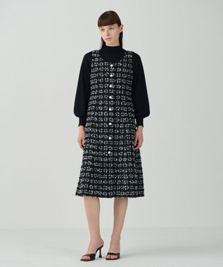 GRACE CONTINENTAL TweedDress ブラック