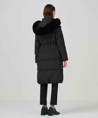 GRACE CONTINENTAL フードファーロングダウン ブラック