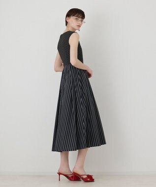 GRACE CONTINENTAL カットソーコンビワンピース ストライプ