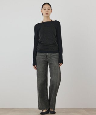 GRACE CONTINENTAL シアーレイヤードカットトップ ブラック
