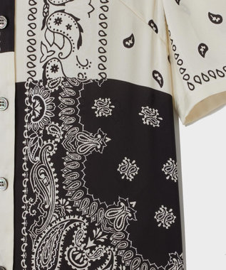 GRACE CONTINENTAL バンダナプリントシャツドレス キナリ