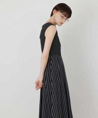 GRACE CONTINENTAL カットソーコンビワンピース ストライプ