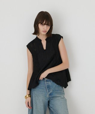 刺繍スキッパートップ / GRACE CONTINENTAL | GRACE CONTINENTAL
