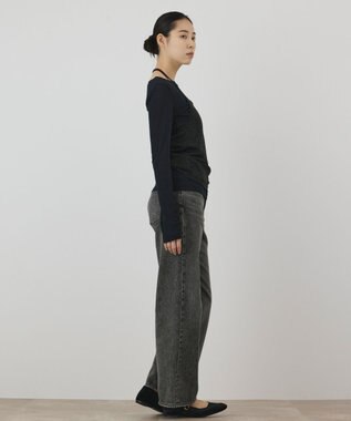 GRACE CONTINENTAL シアーレイヤードカットトップ ブラック