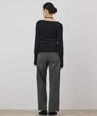 GRACE CONTINENTAL シアーレイヤードカットトップ ブラック