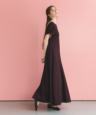 GRACE CONTINENTAL バックオープンポンチワンピース ブラウン