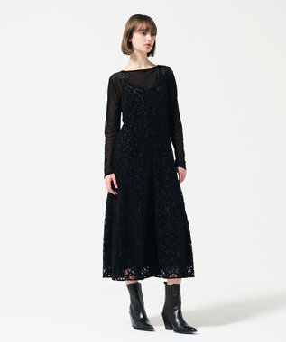 GRACE CONTINENTAL モールレースキャミワンピース ブラック