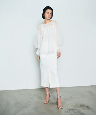 GRACE CONTINENTAL チュール2WAYトップ ホワイト