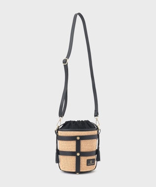 GRACE CONTINENTAL ANTONELLA FERRANTE  ベルトフリンジバック ブラック