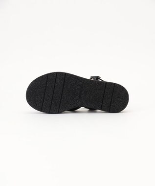 GRACE CONTINENTAL LUCA GROSSI パフィークロスサンダル ブラック