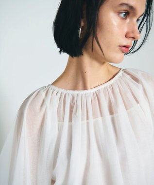 GRACE CONTINENTAL チュール2WAYトップ ホワイト