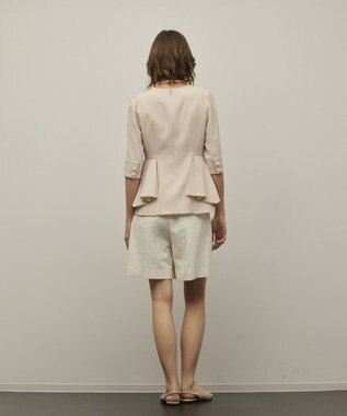 GRACE CONTINENTAL ツイードタックショートパンツ キナリ