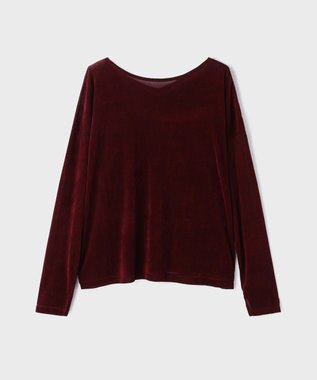 GRACE CONTINENTAL フロッキーオーバーカットトップ ボルドー