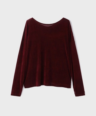 GRACE CONTINENTAL フロッキーオーバーカットトップ ボルドー