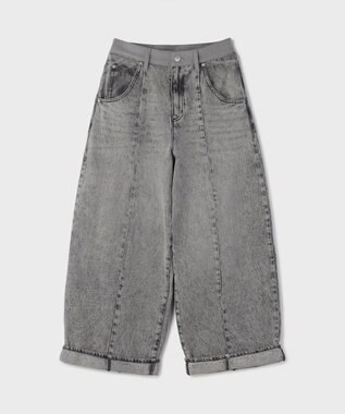 GRACE CONTINENTAL クロップトバレルパンツ ブラック