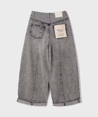 GRACE CONTINENTAL クロップトバレルパンツ ブラック