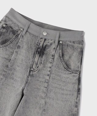 GRACE CONTINENTAL クロップトバレルパンツ ブラック