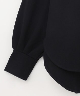 GRACE CONTINENTAL フロッキーロゴプリントトップ ブラック