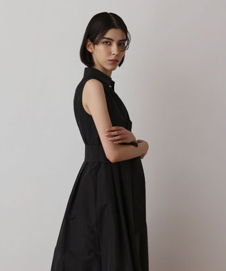 GRACE CONTINENTAL トリアセコットンワンピース ブラック