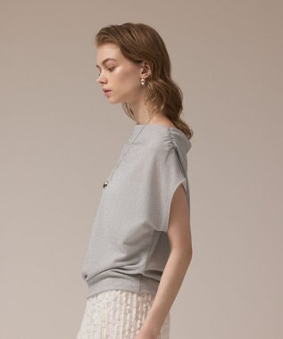 GRACE CONTINENTAL / グレースコンチネンタル ラメドレープカットトップ ラメドレープカットトップ / GRACE CONTINENTAL | GRACE