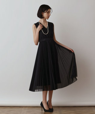 GRACE CONTINENTAL ブライトメッシュワンピース ブラック