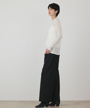 GRACE CONTINENTAL シルクベアカットトップ ホワイト