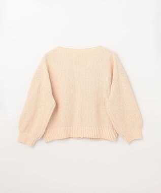 GRACE CONTINENTAL バイカラールーズニットカーディガン ベージュ