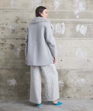 GRACE CONTINENTAL 【BLANCHA】ムートンコート グレー