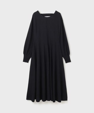 GRACE CONTINENTAL バックオープンニットワンピース ブラック