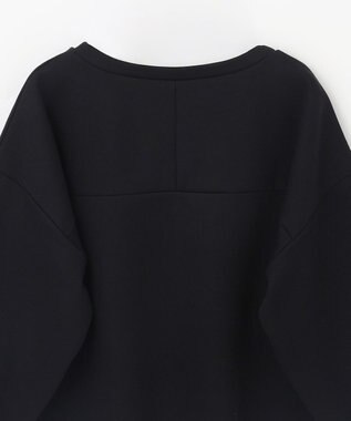 GRACE CONTINENTAL フロッキーロゴプリントトップ ブラック