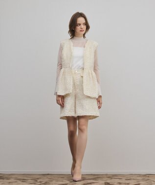 GRACE CONTINENTAL カットジャガードハーフパンツ