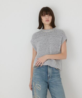 GRACE CONTINENTAL 【イベント店舗・ONLINE STORE先行アイテム】グリッターニットトップ