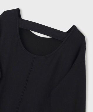 GRACE CONTINENTAL バックオープンニットワンピース ブラック