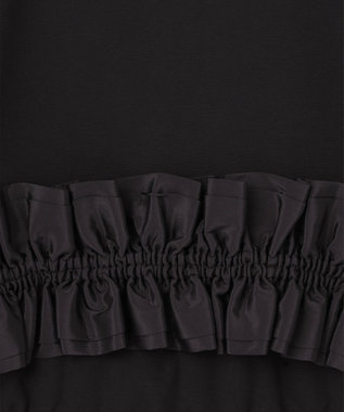 GRACE CONTINENTAL ヘムフリルカットトップ ブラック