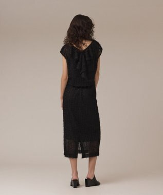 GRACE CONTINENTAL バックフレアチュールトップ ブラック