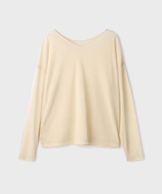 GRACE CONTINENTAL フロッキーオーバーカットトップ キナリ