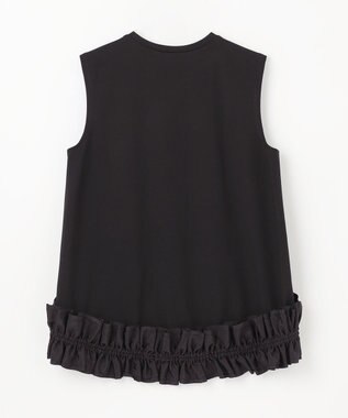 GRACE CONTINENTAL ヘムフリルカットトップ ブラック